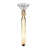 Tulip Petal with Diamonds