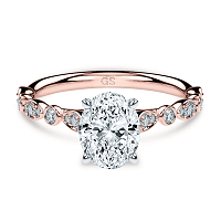 Cathedral Marquise shaped Ring