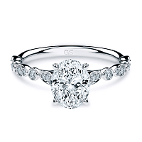 Cathedral Marquise shaped Ring