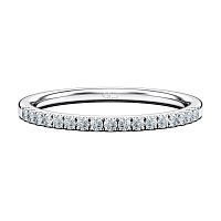 Tulip Twist Wedding Ring with Natural Diamonds 0.17ct Total Weight