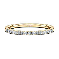 Tulip Twist Wedding Ring with Natural Diamonds 0.17ct Total Weight