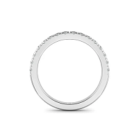Curved Wedding Ring with Natural Diamonds 0.38ct Total Weight