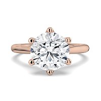 Dalia 6 Shared Claws Engagement Ring