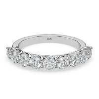 Criss Cross Wedding Ring with Natural Diamonds 0.9ct Total Weight
