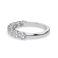 Criss Cross Wedding Ring with Natural Diamonds 0.9ct Total Weight