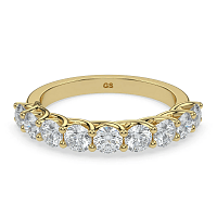 Criss Cross Wedding Ring with Natural Diamonds 0.9ct Total Weight