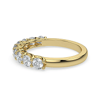 Criss Cross Wedding Ring with Natural Diamonds 0.9ct Total Weight