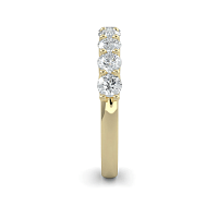Criss Cross Wedding Ring with Natural Diamonds 0.9ct Total Weight