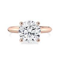 Rene Engagement Ring with Curved Hidden Halo