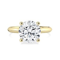 Rene Engagement Ring with Curved Hidden Halo