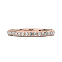Rene Straight Claw Set Wedding Ring