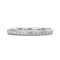 Rene Straight Wedding Ring with Natural Diamonds 0.2ct Total Weight