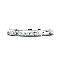 Rene Straight Wedding Ring with Natural Diamonds 0.2ct Total Weight