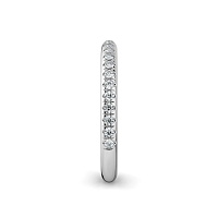 Rene Straight Wedding Ring with Natural Diamonds 0.2ct Total Weight