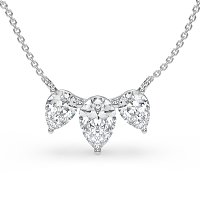 Trilogy Pendant with Attached Chain