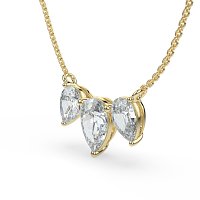 Trilogy Pendant with Attached Chain
