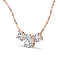 Trilogy Pendant with attached chain