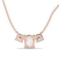 Trilogy Pendant with attached chain