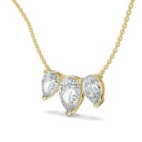 Trilogy Pendant with Pear Lab Grown Diamonds 2.06cts Total Weight