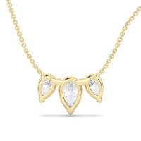 Trilogy Pendant with Pear Lab Grown Diamonds 2.06cts Total Weight