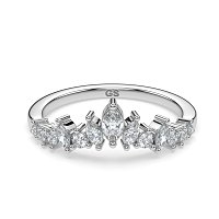 GSD Marquise Round Wedding Ring