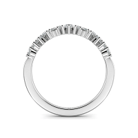 Marquise Round Natural Diamond Wedding Ring 0.30cts Total Weight
