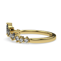 Marquise Wedding Ring with Natural Diamonds 0.3ct Total Weight