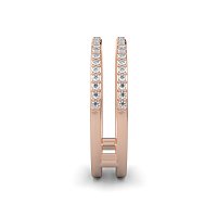 Split Double Band Wedding Ring