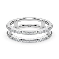 Split Double Band Wedding Ring
