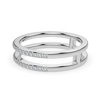Split Double Band Wedding Ring