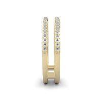 Split Double Band Wedding Ring