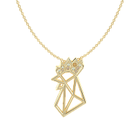 Rooster Pendant featuring 10 Natural Citrine stones