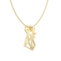 Rooster Pendant featuring 10 Natural Citrine stones