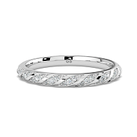 Angeli Twirling Natural Diamond Wedding Ring 0.10cts Total Weight