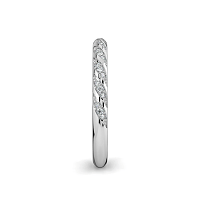 Angeli Twirling Natural Diamond Wedding Ring 0.10cts Total Weight