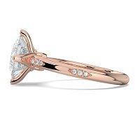 Tulip with Leaf- shaped Beads Side Stones