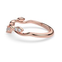 Leaf-Marqui Shaped Wedding Ring