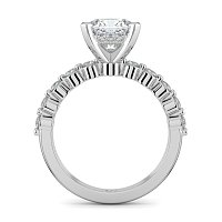 Cara with Hidden Halo and floating side stones