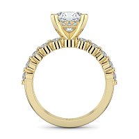 Cara with Hidden Halo and floating side stones