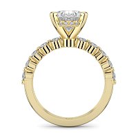 Cara with Hidden Halo and floating side stones