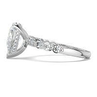 Cara with Hidden Halo and floating side stones