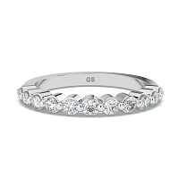 Cara Floating Wedding Ring with Natural Diamonds 0.35ct Total Weight