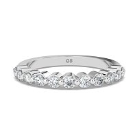 Cara Floating Diamond Wedding Ring