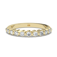 Cara Floating Wedding Ring with Natural Diamonds 0.35ct Total Weight
