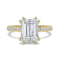 Ariel Side Stones Ring with IGI LG Diamonds 1.8cts Total Weight