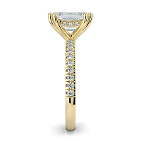 Ariel Side Stones Ring with IGI LG Diamonds 1.8cts Total Weight