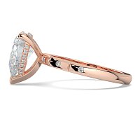 Ariel with Hammer set Diamonds on Band
