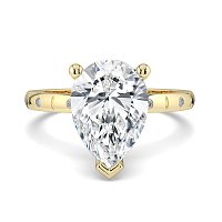 Ariel with Hammer set Diamonds on Band