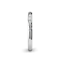 Ariel Wedding Ring with Hammer set Diamonds on Band