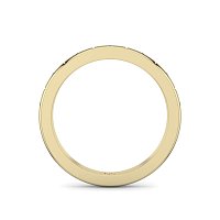 Ariel Wedding Ring with Hammer set Diamonds on Band